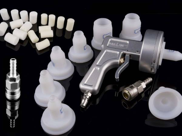 Various models of nozzles, hydraulic hose cleaning projectile and a hydraulic hose cleaning gun.